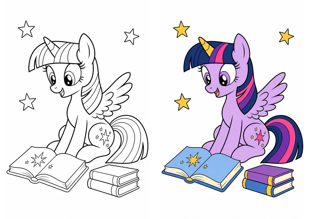 My Little Pony coloring pages free printable preview